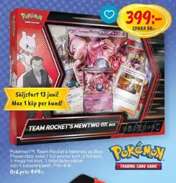 Leklust POKEMON Team rocket's mewtwo ex box erbjuda