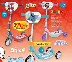 Leklust SMOBY Sparkcykel med 3 tysta hjul erbjuda