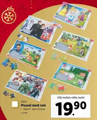 Lidl Pussel med ram erbjuda