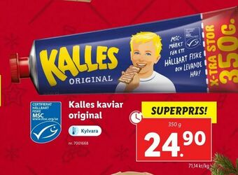 Lidl Kalles kaviar original erbjuda
