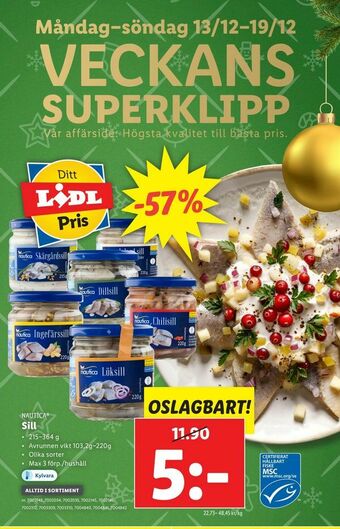 Lidl Sill erbjuda