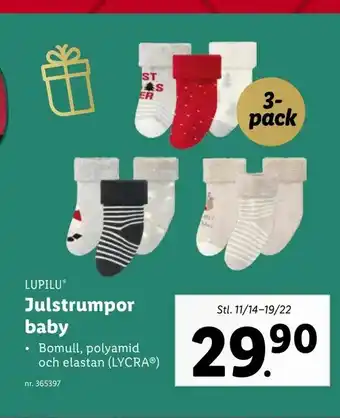 Julstrumpor baby