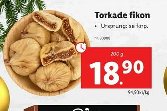 Lidl Torkade fikon erbjuda