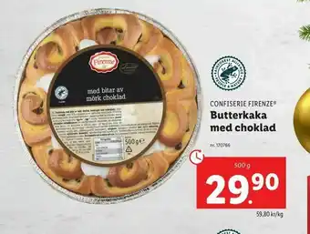 Lidl Butterkaka med choklad erbjuda