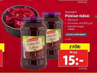 Lidl Picklad rödkål erbjuda