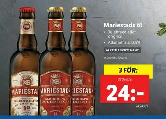 Lidl Mariestads öl erbjuda