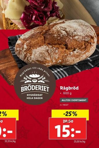 Lidl Rågbröd erbjuda