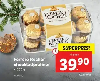 Lidl Ferrero Rocher chockladpraliner erbjuda