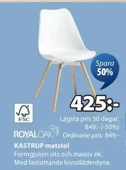 JYSK KASTRUP matstol erbjuda