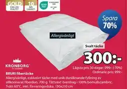 JYSK BRURI fibertäcke erbjuda