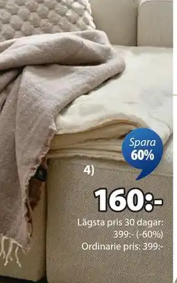 JYSK KALKLOK pläd erbjuda