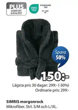 JYSK SIMRIS morgonrock erbjuda