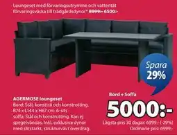 JYSK AGERMOSE loungeset erbjuda