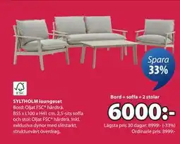 JYSK SYLTHOLM loungeset erbjuda