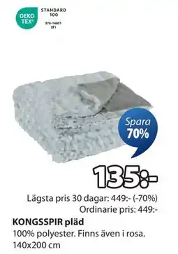 JYSK KONGSSPIR pläd erbjuda
