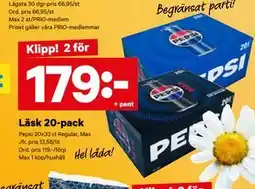 City Gross Läsk 20-pack erbjuda