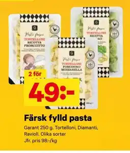 City Gross Färsk fylld pasta erbjuda