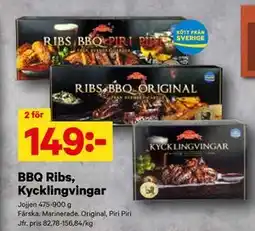 City Gross BBQ Ribs, Kycklingvingar erbjuda