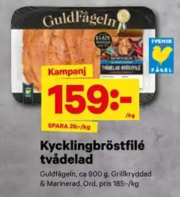City Gross Kycklingbröstfilé tvådelad erbjuda