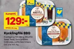 City Gross Kycklingfilé BBQ erbjuda