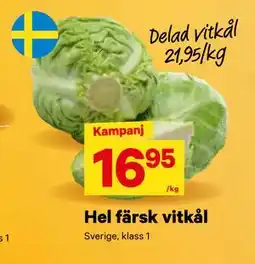 City Gross Hel färsk vitkål erbjuda