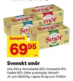 City Gross Svenskt smör erbjuda