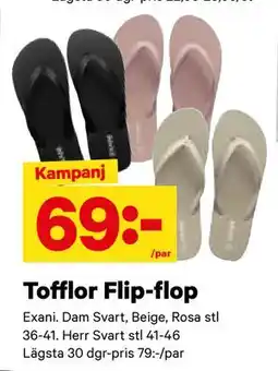 City Gross Tofflor Flip-flop erbjuda