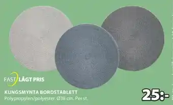 JYSK Kungsmynta Bordstablett Ø38 cm erbjuda