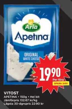 Willys Apetina Original White Cheese erbjuda