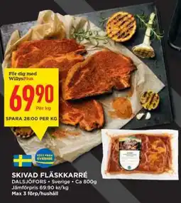 Willys SKIVAD FLÄSKKARRÉ erbjuda