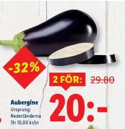 Lidl Aubergine erbjuda