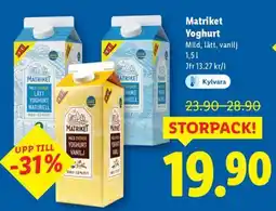 Lidl MATRIKET Yoghurt erbjuda