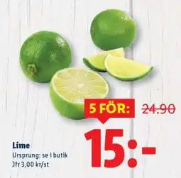 Lidl Lime erbjuda