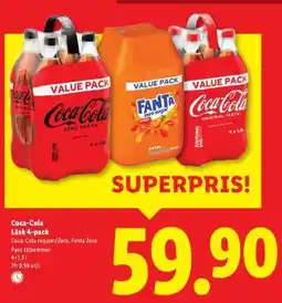 Lidl Coca-Cola Läsk 4-pack erbjuda