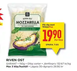 Willys Riven Ost erbjuda