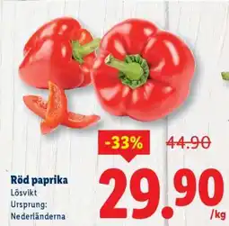 Lidl Röd paprika erbjuda