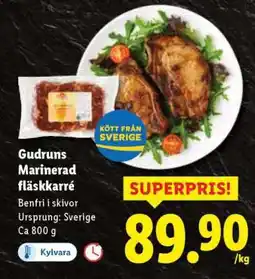 Lidl Gudruns Marinerad fläskkarré erbjuda