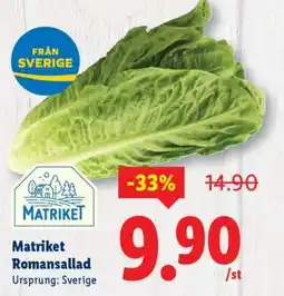 Lidl Matriket Romansallad erbjuda