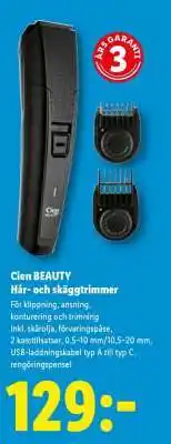 Lidl Cien BEAUTY Hår- och skäggtrimmer erbjuda