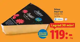 Lidl Deluxe Präst ost erbjuda