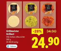 Lidl Grillmeister Grillost erbjuda