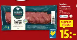Lidl Ingelsta kalkonbacon erbjuda