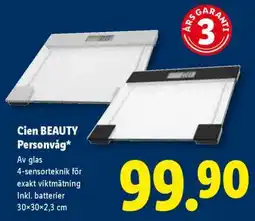 Lidl Cien BEAUTY Personvåg erbjuda