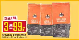 ÖoB GRILLKOL & BRIKETTER erbjuda