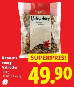 Lidl Naturens energi Valnötter erbjuda