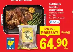 Lidl Guldfågeln färsk hel majskyckling erbjuda