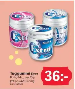 DollarStore Tuggummi Extra erbjuda
