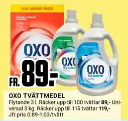 ÖoB OXO TVÄTTMEDEL erbjuda