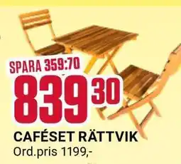 ÖoB CAFÉSET RÄTTVIK erbjuda