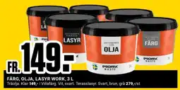 ÖoB FÄRG, OLJA, LASYR WORK, 3 L erbjuda